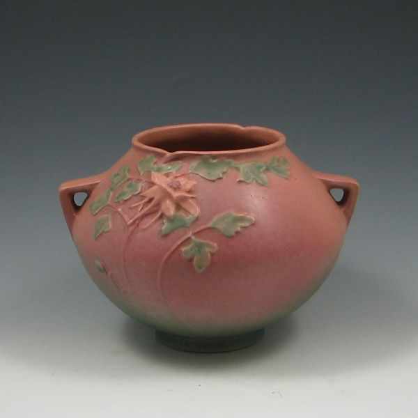 Appraisal: Roseville Columbine '' Vase pink marked Roseville USA - ''