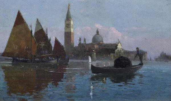 Appraisal: WILLIAM HEATH WILSON BRITISH - Venice at Dusk oil on