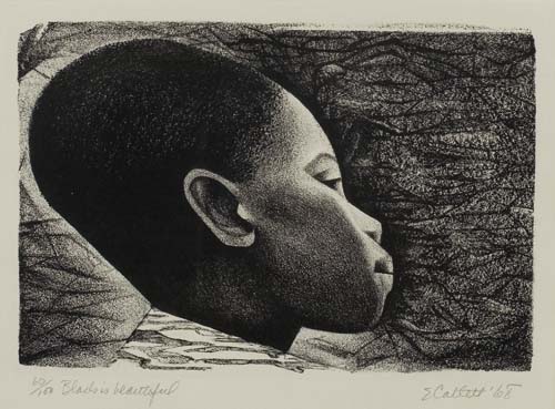 Appraisal: ELIZABETH CATLETT - Negro es Bello I Black is Beautiful