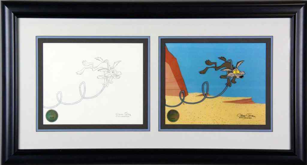 Appraisal: Signed Chuck Jones Animation Cell Wile E CoyoteWile E Coyote