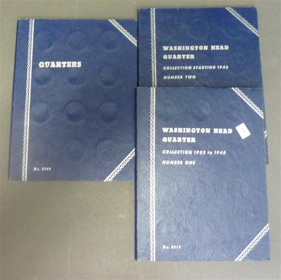 Appraisal: Lot of Washington quarters in folders c -