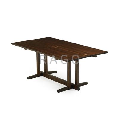 Appraisal: GEORGE NAKASHIMA East Indian laurel dining table Condition Report