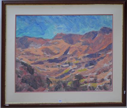 Appraisal: WILLIAM FRATER LANDSCAPE OIL ON BOARD X CM WILLIAM FRATER