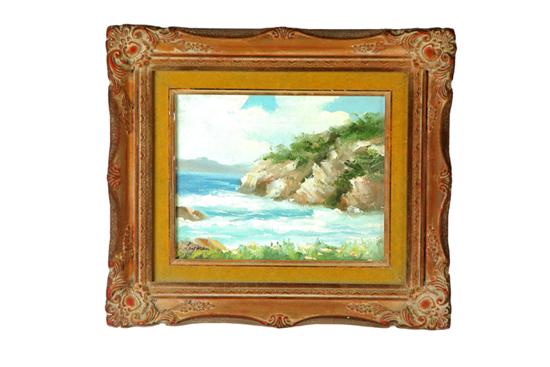 Appraisal: COASTAL LANDSCAPE POSSIBLY WALTER LAYMAN OHIO CALIFORNIA - Oil on