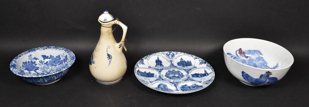 Appraisal: pieces Chinese porcelain and Delft pottery including Chinese bowls Chinese