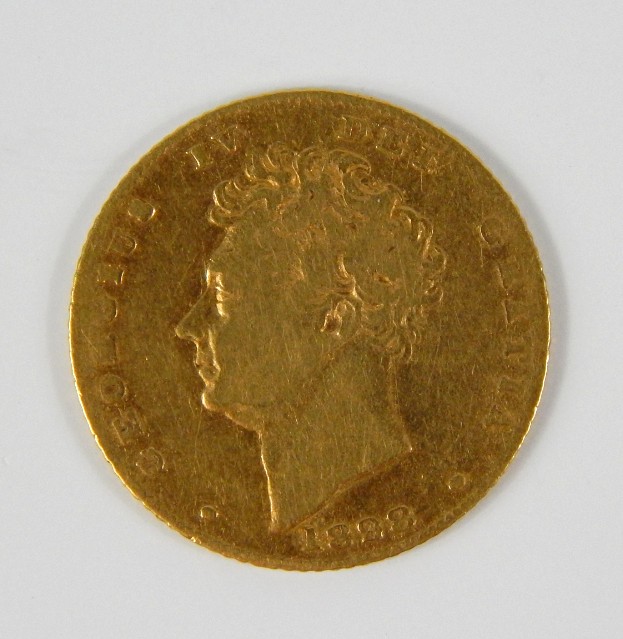 Appraisal: A George IV gold half sovereign