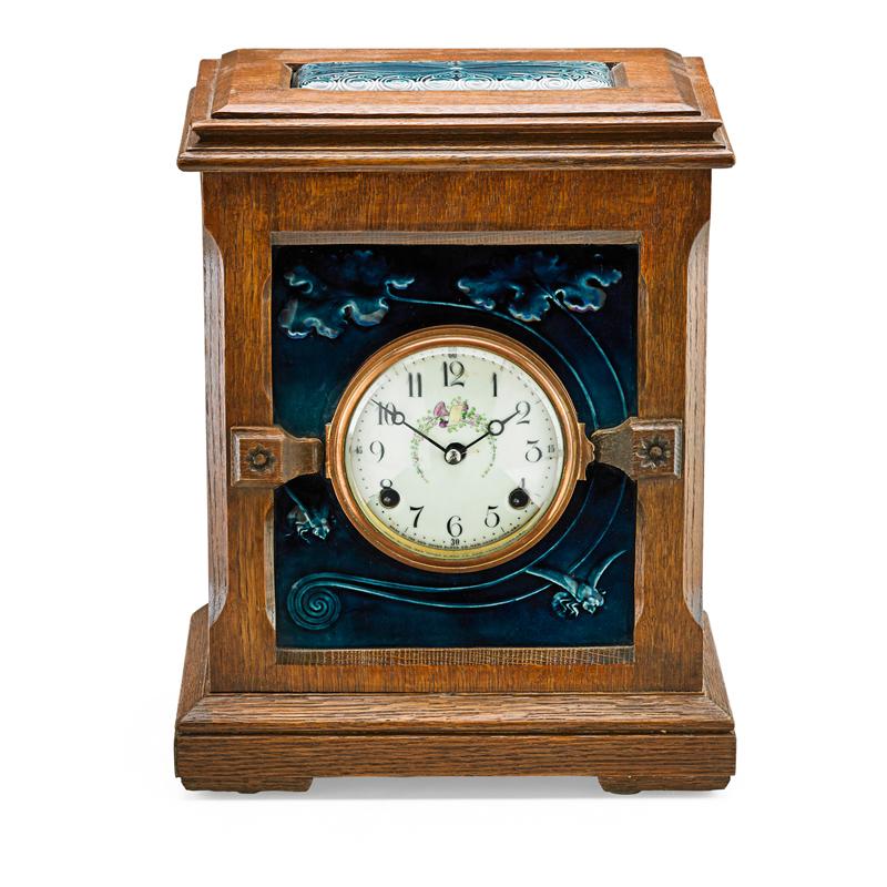 Appraisal: J J G LOW Mantel clock Condition Report No key