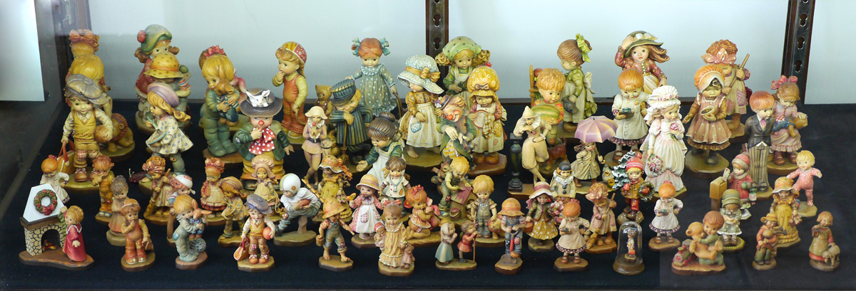 Appraisal: MASSIVE COLLECTION OF ANRI CARVED FIGURINES An assembled collection of