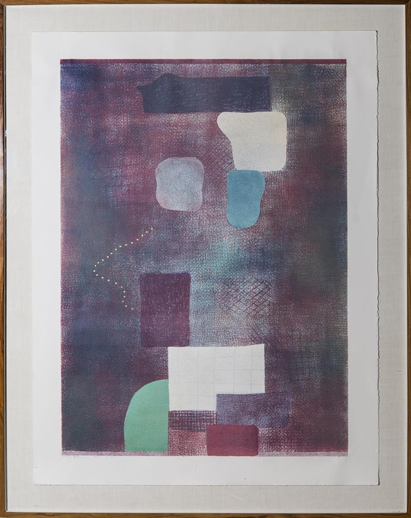 Appraisal: ROBERT NATKIN - UNTITLED Lithograph in colors on wove paper