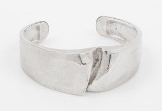 Appraisal: A Sterling Silver Darina's Cuff Bracelet Bj rn Weckstr m