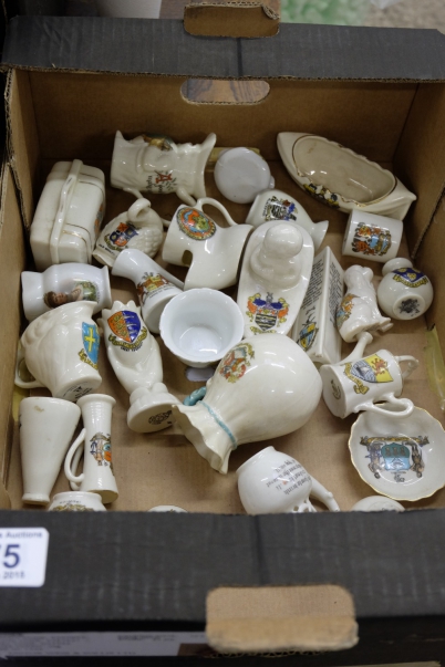 Appraisal: A collection of various crested china miniature items by Goss