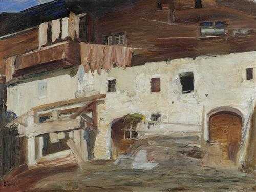 Appraisal: BIELER ERNEST Rolle - Lausanne Maison Savi se Oil on