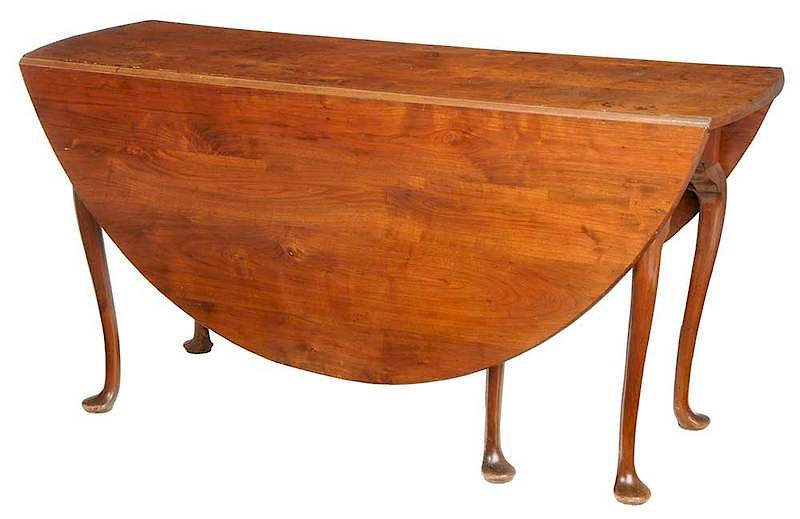 Appraisal: Queen Anne Walnut Drop Leaf Table probably Virginia period elements