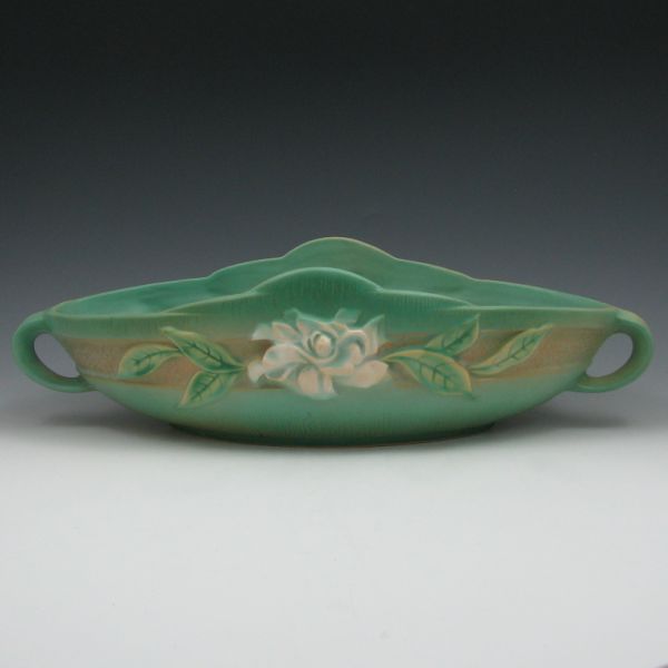 Appraisal: Roseville Gardenia bowl in green Marked Roseville USA - Mint