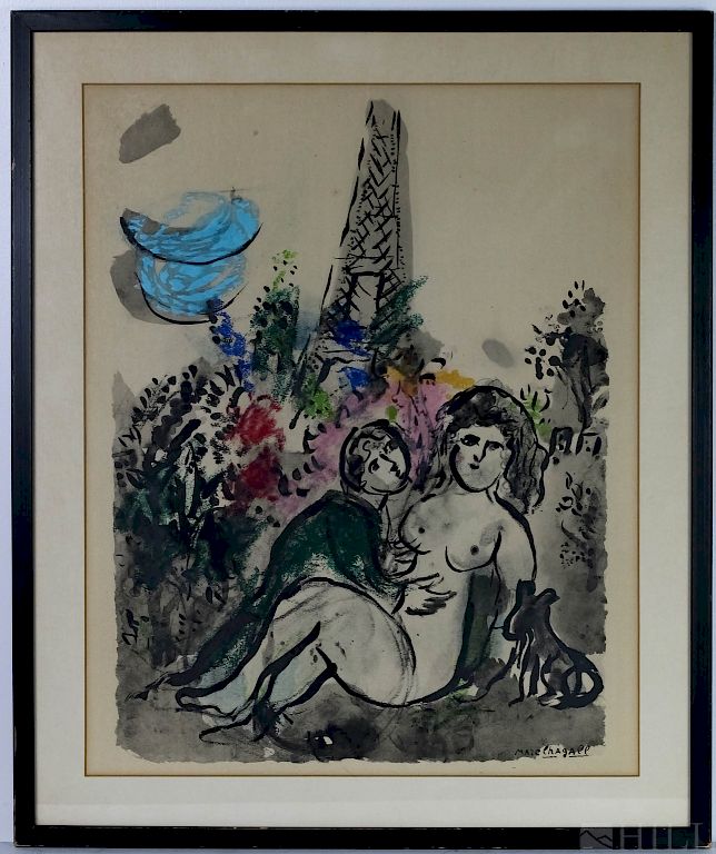 Appraisal: Marc Chagall Tour Eiffel Couleur Amour Collotype Marc Chagall French