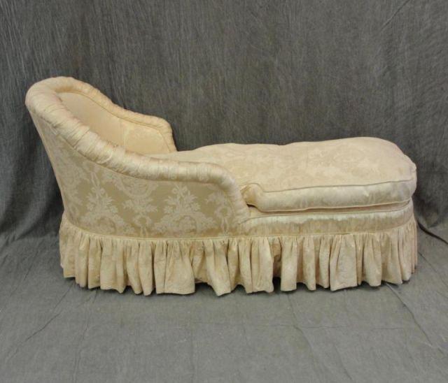 Appraisal: Victorian Down Filled Chaise As is From a Larchmont home