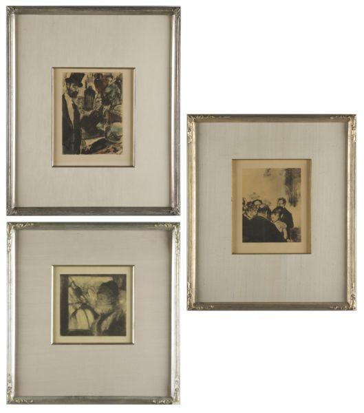 Appraisal: after Degas Three Prints from La famille cardinal photogravures by