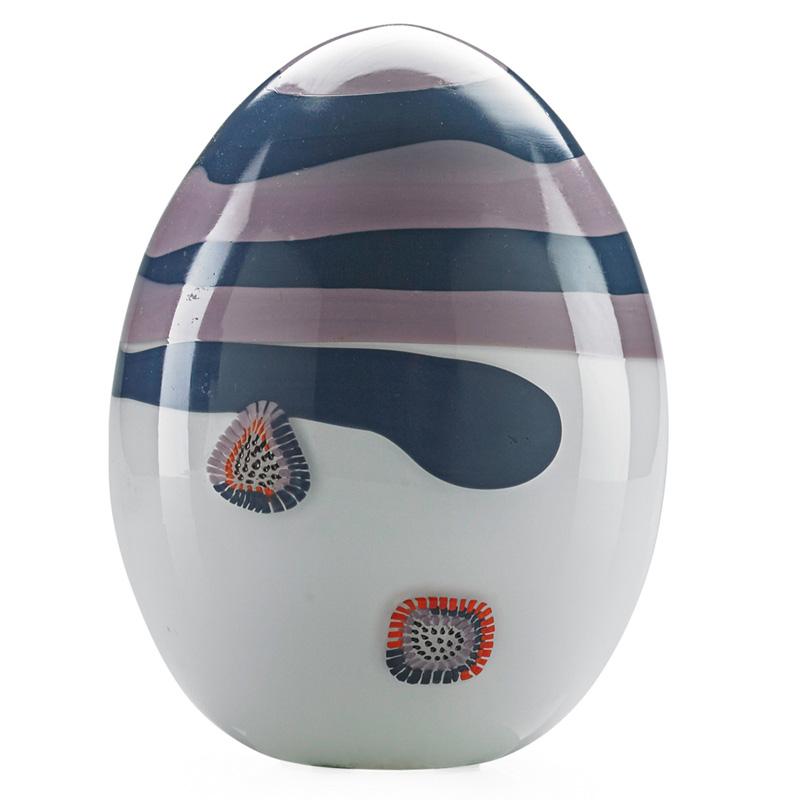 Appraisal: L TAGLIAPIETRA M ANGELIN Glass egg LINO TAGLIAPIETRA b MARINA