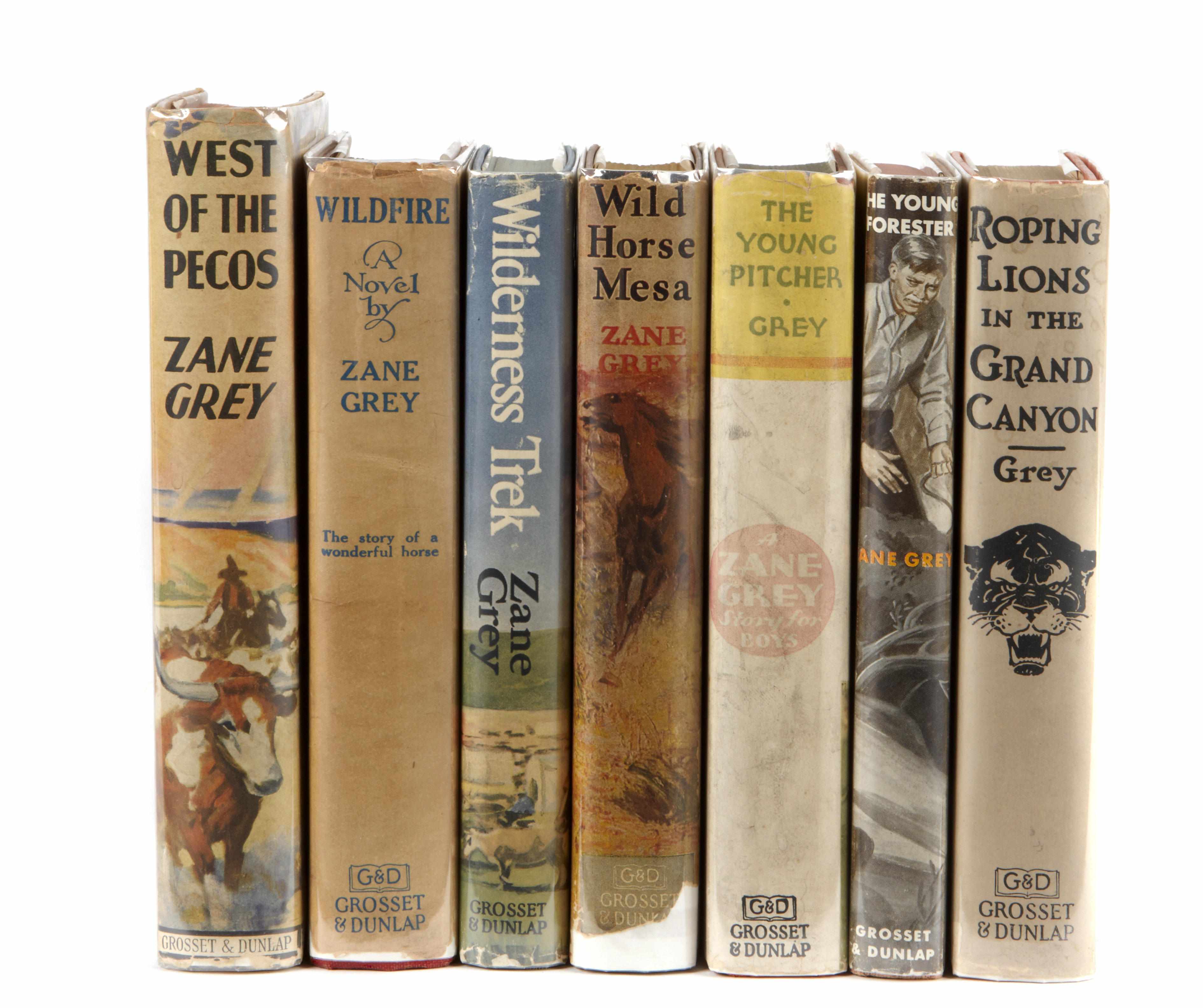 Appraisal: Property of various owners GREY ZANE volumes including Roping Lions