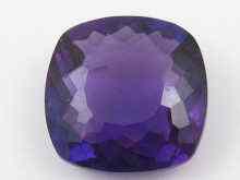 Appraisal: A loose polished amethyst of fine colour measuring approx x