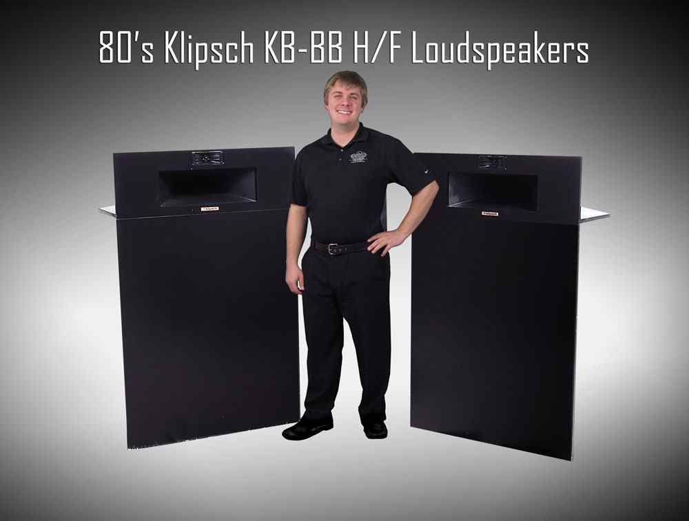 Appraisal: PAIR OF LARGE KLIPSCH KD-BB HF LOUDSPEAKERS Serial number Each