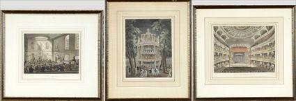 Appraisal: Twelve London Scenes Reproduction prints after Rowlandson and Pugin for