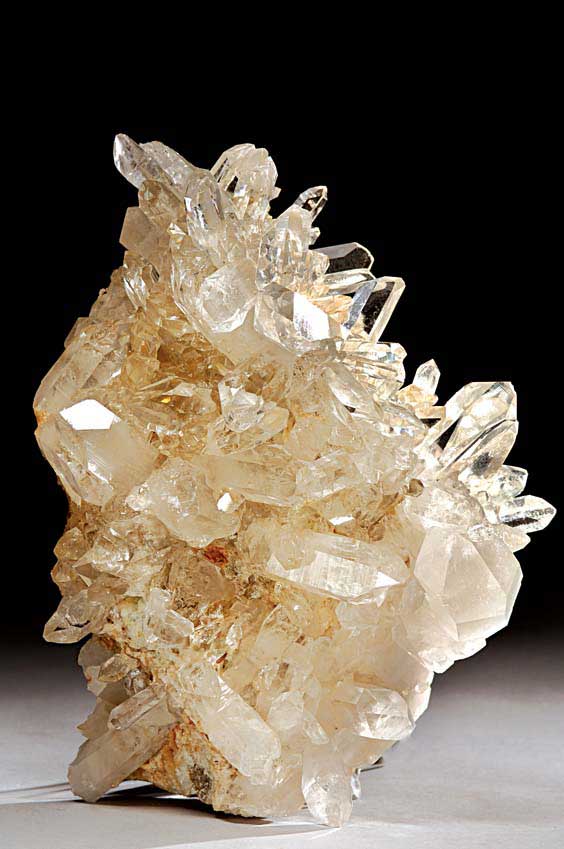 Appraisal: RARE QUARTZ CRYSTAL GROUP Josephine Mine Volcanoville El Dorado Co