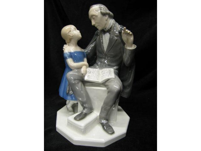 Appraisal: Bing Grondahl Porcelain Figurine of Man reading to young girl