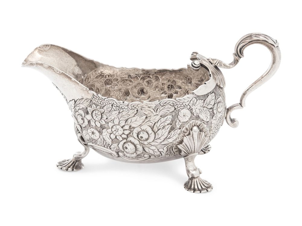 Appraisal: An Irish George III Silver Sauce Boat An Irish George