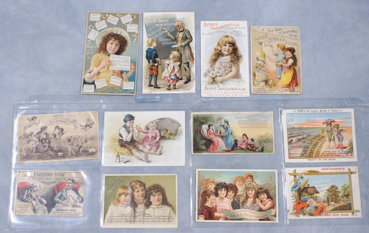 Appraisal: Trade cards to include Patent Medicines Cologne Perfumes etc pamphlets