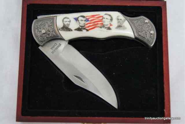 Appraisal: US Civil War Leaders Collectible KnifeThis is for commemorative U