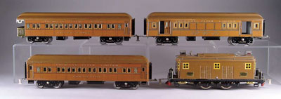 Appraisal: AMERICAN FLYER STANDARD GAUGE PASSENGER SET Set includes loco baggage