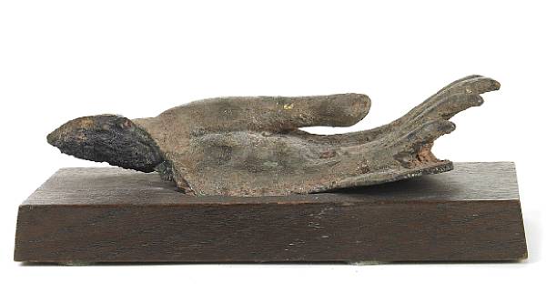 Appraisal: A Thai bronze hand from a Buddha figure length in