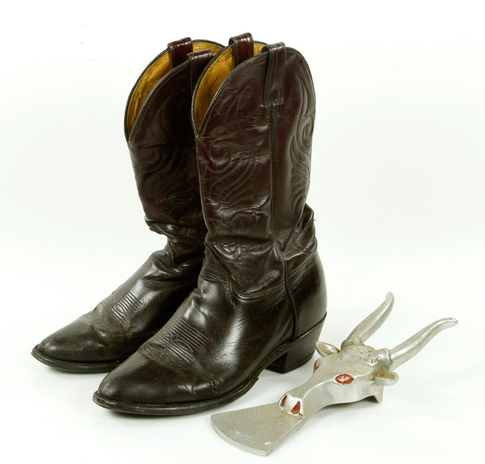 Appraisal: - Pr Rex Trailer's Personal Cowboy Boots Pair of Rex