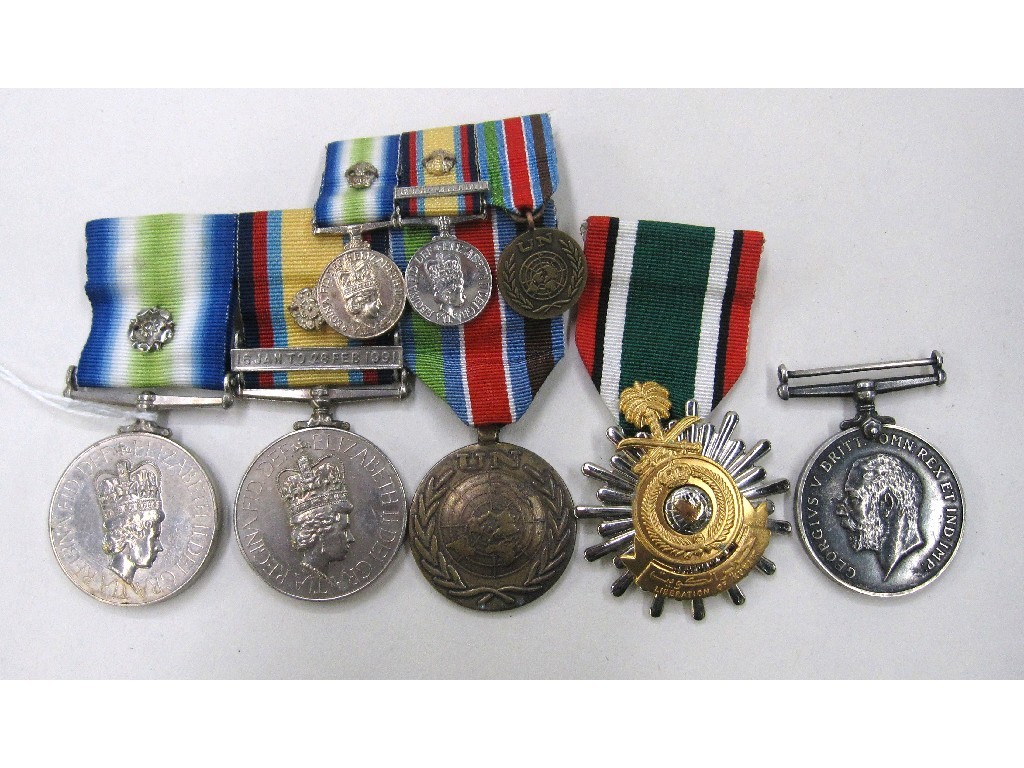 Appraisal: Group of medals - South Atlantic medal with rosette to