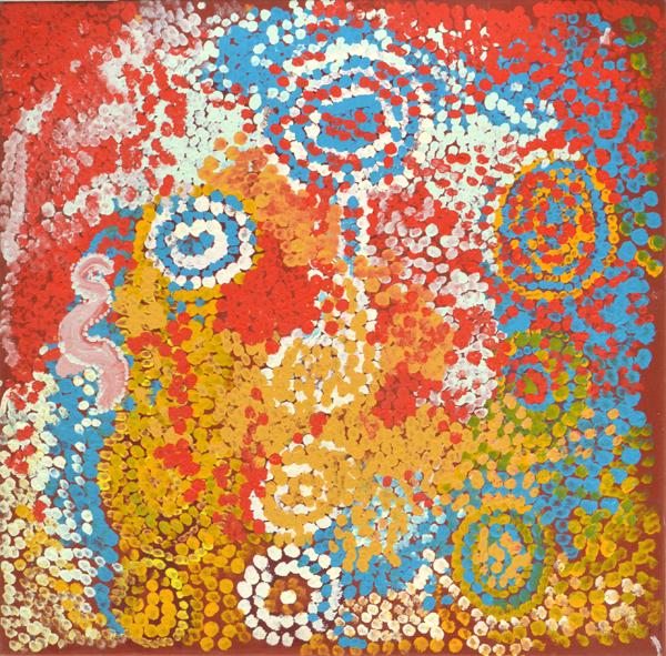 Appraisal: MYRA COOK BORN Tjukurrpa Lirrun acrylic on canvas