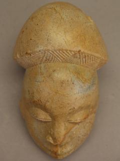 Appraisal: Carved African Stone Head Carved African Stone Head Size x