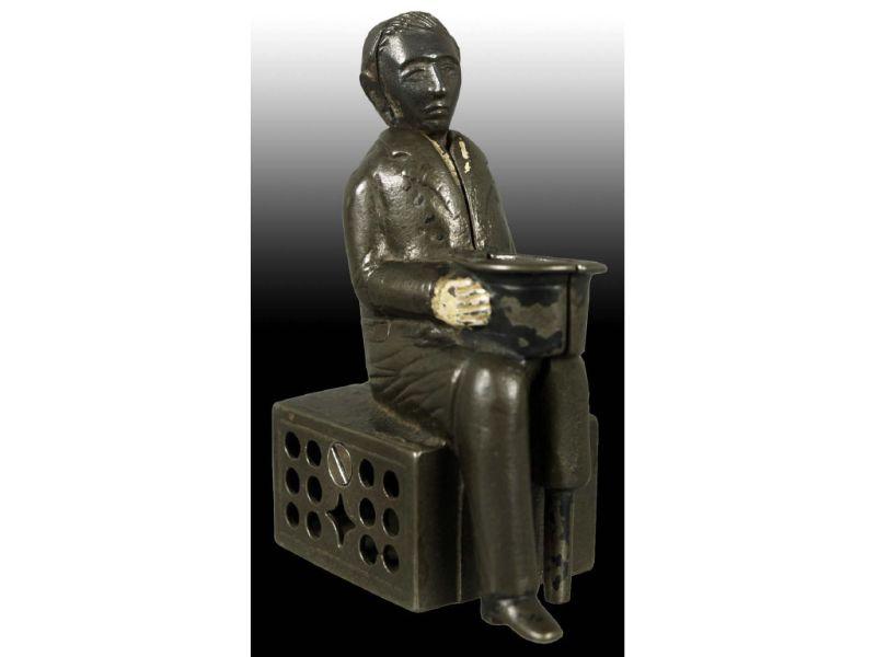 Appraisal: Peg Leg Beggar Mechanical Bank Description Circa Manufactured by H