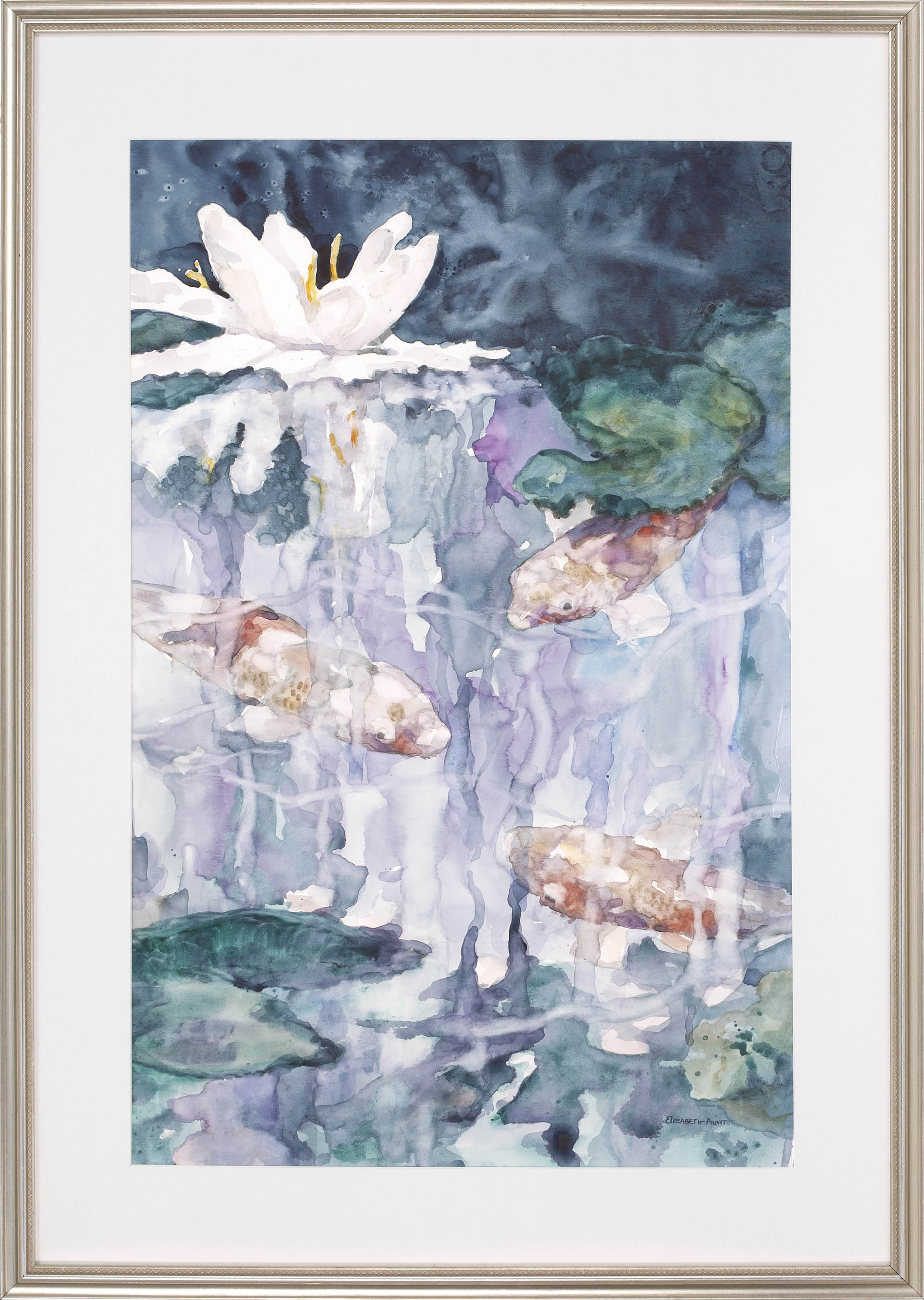 Appraisal: ELIZABETH PRATTCape Cod ContemporaryWater lilies Signed lower right Elizabeth Pratt