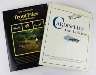 Appraisal: Gary LaFontaine inscribed books- Trout Flies Proven Patterns Caddisflies both