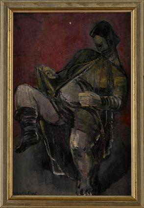 Appraisal: MAXIM KOPF - CORPULENT FIGURE Oil on canvas x in