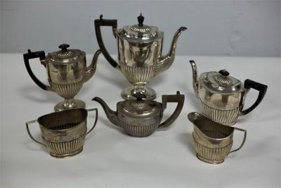 Appraisal: A four-piece silver tea and coffee service HM Birmingham of