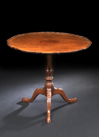 Appraisal: Good George III Mahogany Tripod Table fourth quarter th century