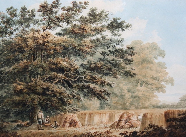 Appraisal: FOLLOWER OF WILLIAM TURNER OF OXFORDHarvest time watercolour x