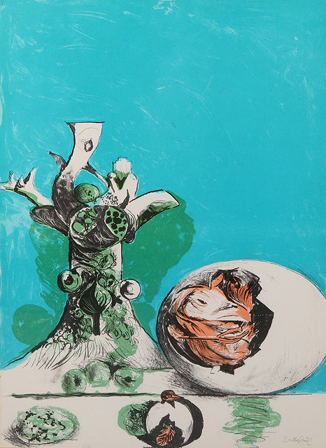 Appraisal: Graham Sutherland British - The Egg Tassi signed and numbered