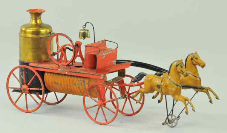 Appraisal: HORSE DRAWN FIRE PUMPER Appears to be a very early