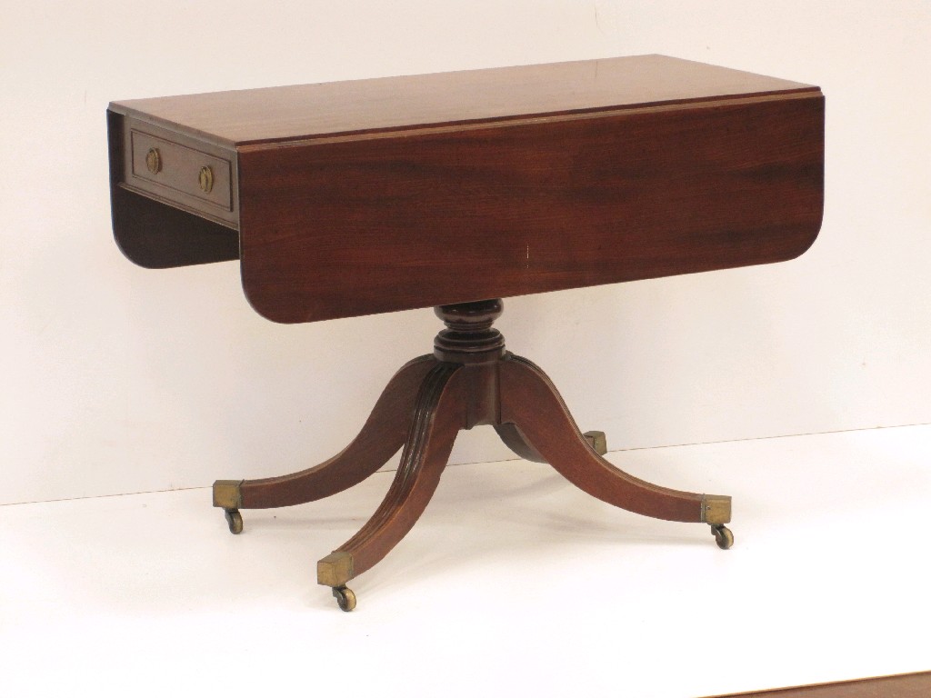 Appraisal: A Regency mahogany Pembroke Table fitted one real and one