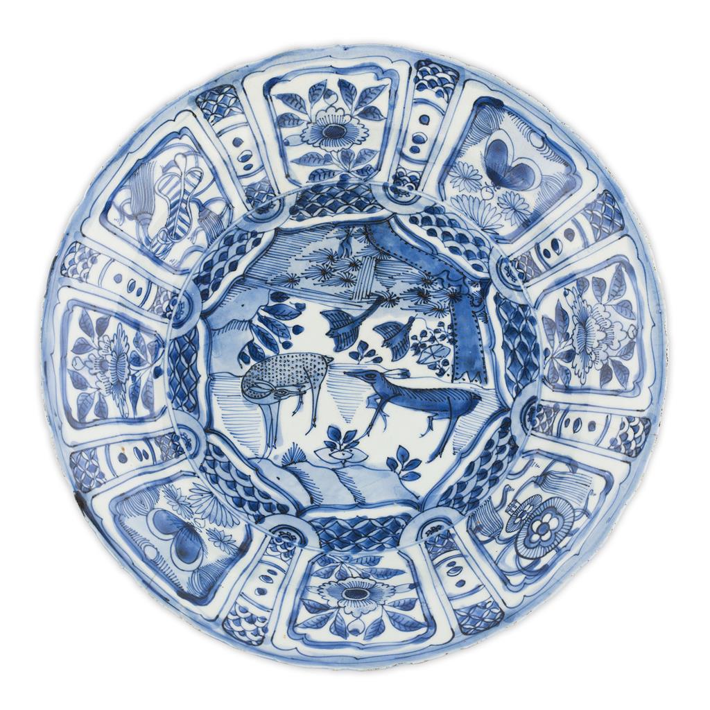 Appraisal: BLUE AND WHITE KRAAK DISH WANLI PERIOD of circular form