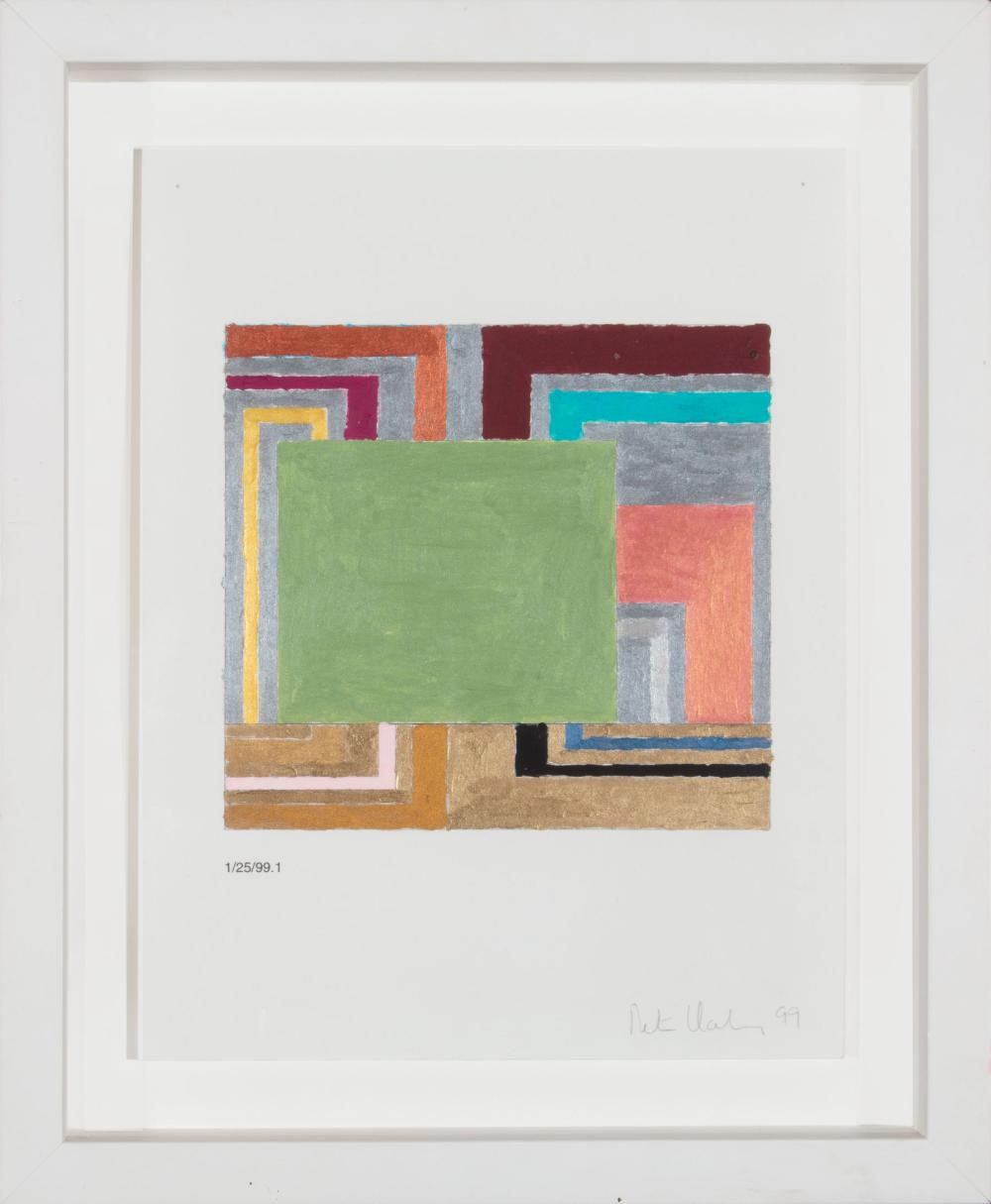 Appraisal: Peter Halley American New York b Untitled acrylic on paper