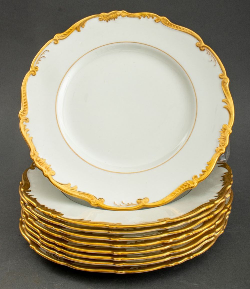 Appraisal: COALPORT PORCELAIN ADMIRAL DINNER PLATES Coalport Porcelain dinner plates in